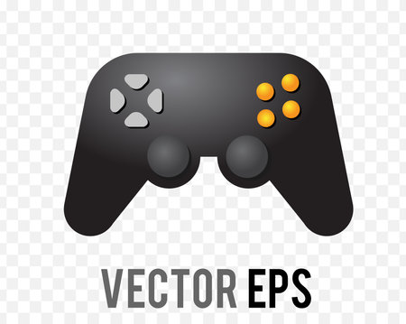 Vector gradient black and red game joypad controller iconのイラスト素材