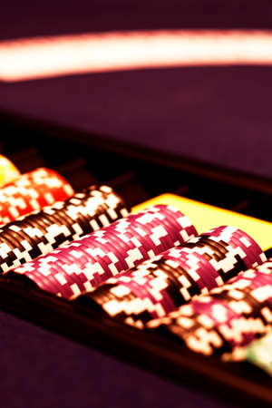 Moments in casino - details of gaming of roulette and poker