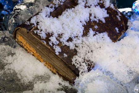 Conservation old bookの写真素材