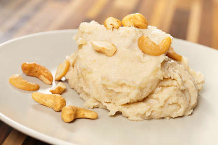 Healthy spread of cashew with bit of oilの写真素材