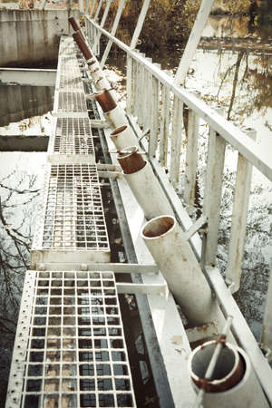 Location of micro hydropower plant on small river before launching