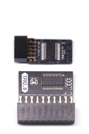 Two types of TPM module chips for motherboards
