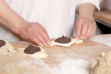 Professional Bakery - Baker Making Sweet Pastryの写真素材