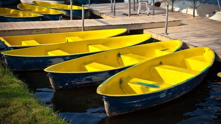 Boats in a Park の写真素材