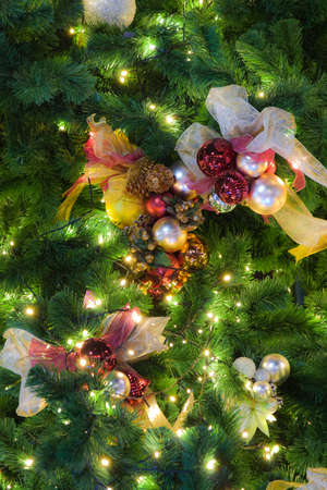 Ornaments on a Christmas Tree 
