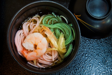 Japanese Prawn Noodle Soup の写真素材