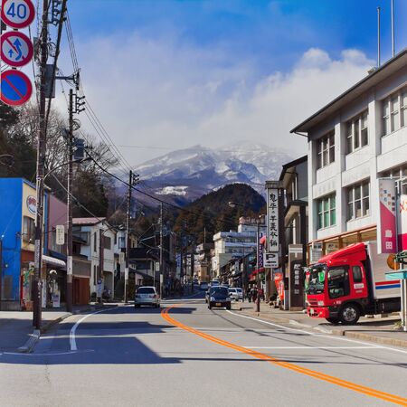 NIKKO, JAPAN - MARCH 24  Nikko is a town at the entrance to Nikko National Park, most famous for Toshogu, Japan s most lavishly decorated shrine of Tokugawa Ieyasu on March 24 , 2012 in Nikko, Japan  のeditorial素材