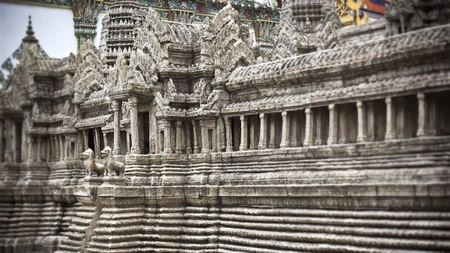 Miniature of Angkor Wat at Phra Thep bidon Castle inside Wat Phra Kaew