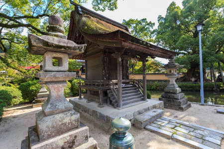 Fukuoka, Japan - November 13 2013: A small wood shrine in the Dazaifu Tenmagu groundのeditorial素材