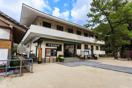 FUKUOKA, JAPAN - NOVEMBER 13: Kanko Historical Museum in Fukuoka, Japan on November 13, 2013. The museum situated in Dazaifu Tenmangu, displays the main events in the life of Michizane in small dioramasのeditorial素材