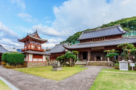NAGASAKI, JAPAN - NOVEMBER 14  Kofukuji Temple in Nagasaki, Japan on November 14, 2013  Japanのeditorial素材