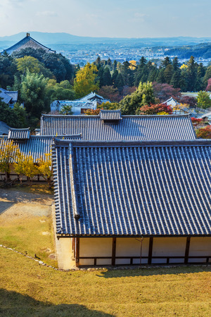  View from Nigatsu-do Hall one of Todiji complex in Naraのeditorial素材