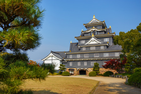 Okayama Castle or Crow Castle in Okayamaのeditorial素材