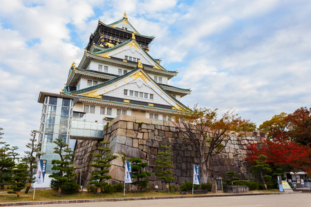 Osaka Castle in autumn のeditorial素材