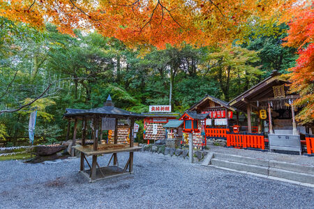 Nonomiya-jinja shrine at Arashiyama in Kyotoのeditorial素材