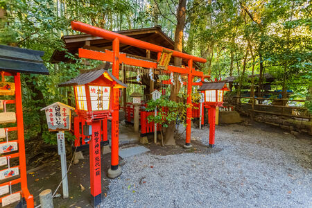 Nonomiya-jinja shrine at Arashiyama in Kyotoのeditorial素材