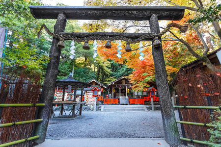 Nonomiya-jinja shrine at Arashiyama in Kyotoのeditorial素材