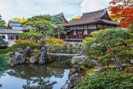 Chisen-kaiyushiki, Pond-stroll garden in Ginkaku-ji temple in Kyotoのeditorial素材