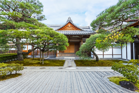Small temple at Ginkaku-ji in Kyoto, Japanのeditorial素材