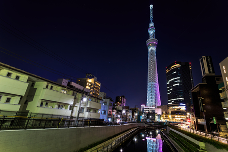 Tokyo Sky Tree in Tokyo, Japanのeditorial素材