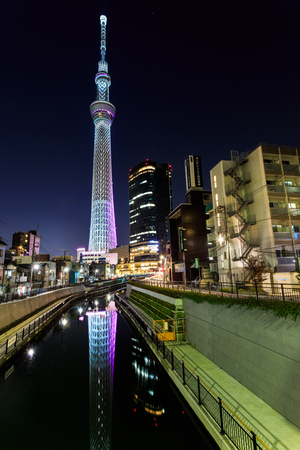 Tokyo Sky Tree in Tokyo, Japan のeditorial素材