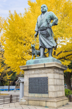 Statue of Saigo Takamori at Ueno Park in Tokyoのeditorial素材