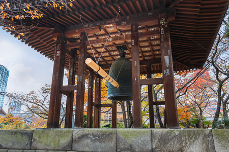 Belfry at Zojoji Temple in Tokyoのeditorial素材