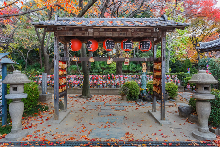 Jizo Statues for the unborn children at Zojoji Temple in Tokyoのeditorial素材