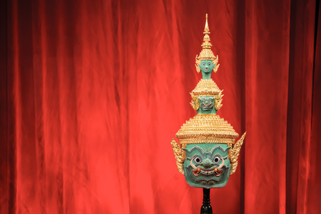 Hua Khon (Thai Traditional Mask) Used in Khonの写真素材