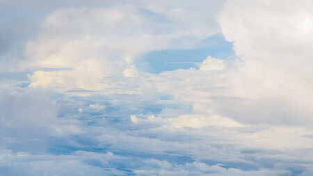 Aerial Shot of Sky Background with Clouds