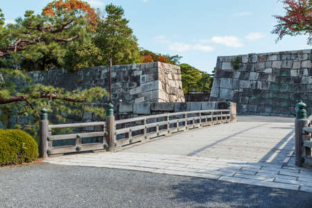 The Bridge at Nijo Castle in Kyoto, Japanのeditorial素材
