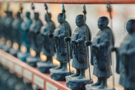 OSAKA, JAPAN - OCTOBER 24:  Kobo-Daishi Statue in Osaka, Japan on October 24, 2014. Born in 774,...