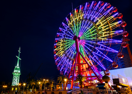 Ferris wheel at Port of Kobeのeditorial素材