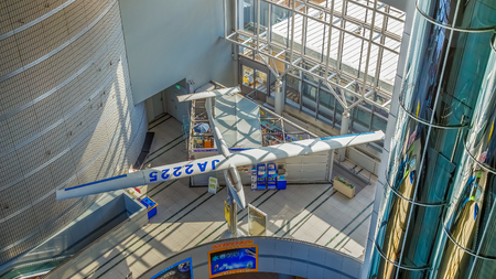 OSAKA, JAPAN - OCTOBER 28: Science Museum in Osaka, Japan on October 28, 2014. The museum was designed with children in mind and takes visitors through displays on the universe, chemistry, electricity and energyのeditorial素材