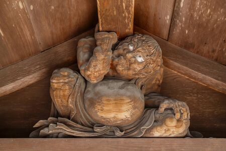 Detail of the Gate of Henjokoin Temple at Koyasanin Wakayama JAPANのeditorial素材