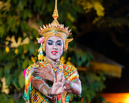 BANGKOK, THAILAND - JANUARY 16: Thai Culture Festival in Bangkok, Thailand on January 16, 2014. Participants take part in the celebration of Thai Traditional Culture Festival at Lumpini Parkのeditorial素材
