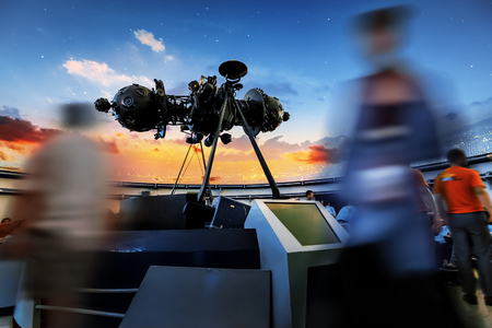 BANGKOK, THAILAND - MAY 1: Planetarium in Bangkok, Thailand on May 1, 2015. Zeiss Mark IV, a 51-year old projector will be discharged and replaced by a modern planetarium at Bangkok Planetariumのeditorial素材