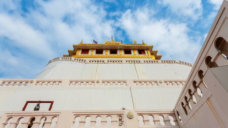 Wat Saket - The Golden Mountain Temple Phu KHao Thong  in Bangkok, Thailandの写真素材