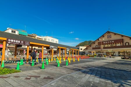 Nikko, Japan - November 16 2015: Tobu- Nikko station operated by Tobu Railway served by all "Local" "Rapid" and "Section Rapid" services from the Asakusa terminal in Tokyoのeditorial素材