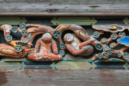 A storehouse with one of the three famous Tosho-gu wood carvings "see no evil, speak no evil and hear no evil" of the three wise monkeys 


NIKKO, JAPAN - NOVEMBER 17, 2015: A storehouse with one of the three famous Tosho-gu wood carvingsのeditorial素材