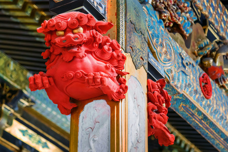 Detail on a post at Taiyuinbyo - the Mausoleum of Shogun Tokugawa Iemitsu

NIKKO, JAPAN - NOVEMBER 17, 2015: Detail on a post at  Taiyuinbyo - the Mausoleum of Shogun Tokugawa Iemitsu, the grandson of Ieyasa : the first Shogun of the Tokugawa clanのeditorial素材
