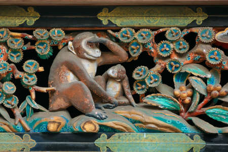 A storehouse with one of the three famous Tosho-gu wood carvings "see no evil, speak no evil and hear no evil" of the three wise monkeys 


NIKKO, JAPAN - NOVEMBER 17, 2015: A storehouse with one of the three famous Tosho-gu wood carvingsのeditorial素材