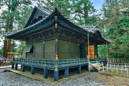 The tomb of Tokugawa Ieyasu in Tosho-gu shrine in Nikko, Tochigi, JapanNIKKO, JAPAN - NOVEMBER 17, 2015: The tomb of Tokugawa Ieyasu in Tosho-gu shrineのeditorial素材
