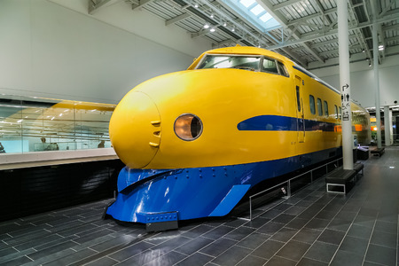 NAGOYA, JAPAN - NOVEMBER 18, 2015: The SCMaglev and Railway Park features 39 full-size railway vehicles and one bus exhibit, train cab simulators, and railway model dioramasのeditorial素材