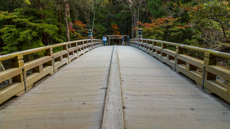 Ise Jingu Naiku(Ise Grand shrine - inner shrine) in Ise City, Mie PrefectureMIE, JAPAN - NOVEMBER 20, 2015: Ise Grand Shrine (Naiku - inner shrine, officially known as Kotai Jingu) dedicated to the worship of Amaterasu -  the goddess of the sunのeditorial素材