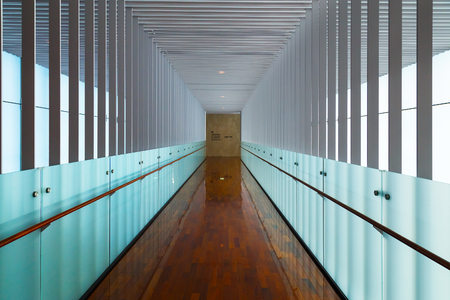 MATSUMOTO, JAPAN - NOVEMBER 21, 2015:  Matsumoto City Museum of Art built in 2002. Museum specialized are installations and paintings by Japanese artistsのeditorial素材