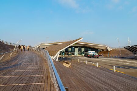 Osanbashi Pier - Yokohama International Passenger Terminal in Japan                                 ...