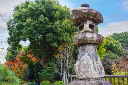 Ancient Stone Lanter at Toji Temple in Kyoto, Japan

KYOTO, JAPAN - NOVEMBER 23 2015: Toji temple, literally "East Temple", founded at the beginning of  Heian Period, after the capital was moved to Kyoto and it's one of Kyoto'sのeditorial素材