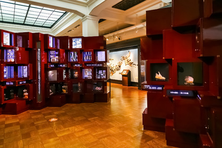TOKYO, JAPAN - NOVEMBER 25 2015: National Museum of Nature and Science offers a wide variety of natural history exhibitions and interactive scientific experiencesのeditorial素材
