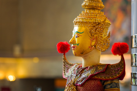 BANGKOK, THAILAND - JANUARY 16: The free event of the making of Thai traditional puppet and stage performance held in the occasion of celebrating H.R.H. Princess Sirindhorn's birthdayのeditorial素材